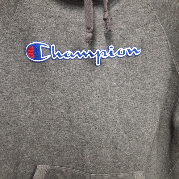 Grey champion  pullover hoodie with pockets size women's large - Picture 5 of 9